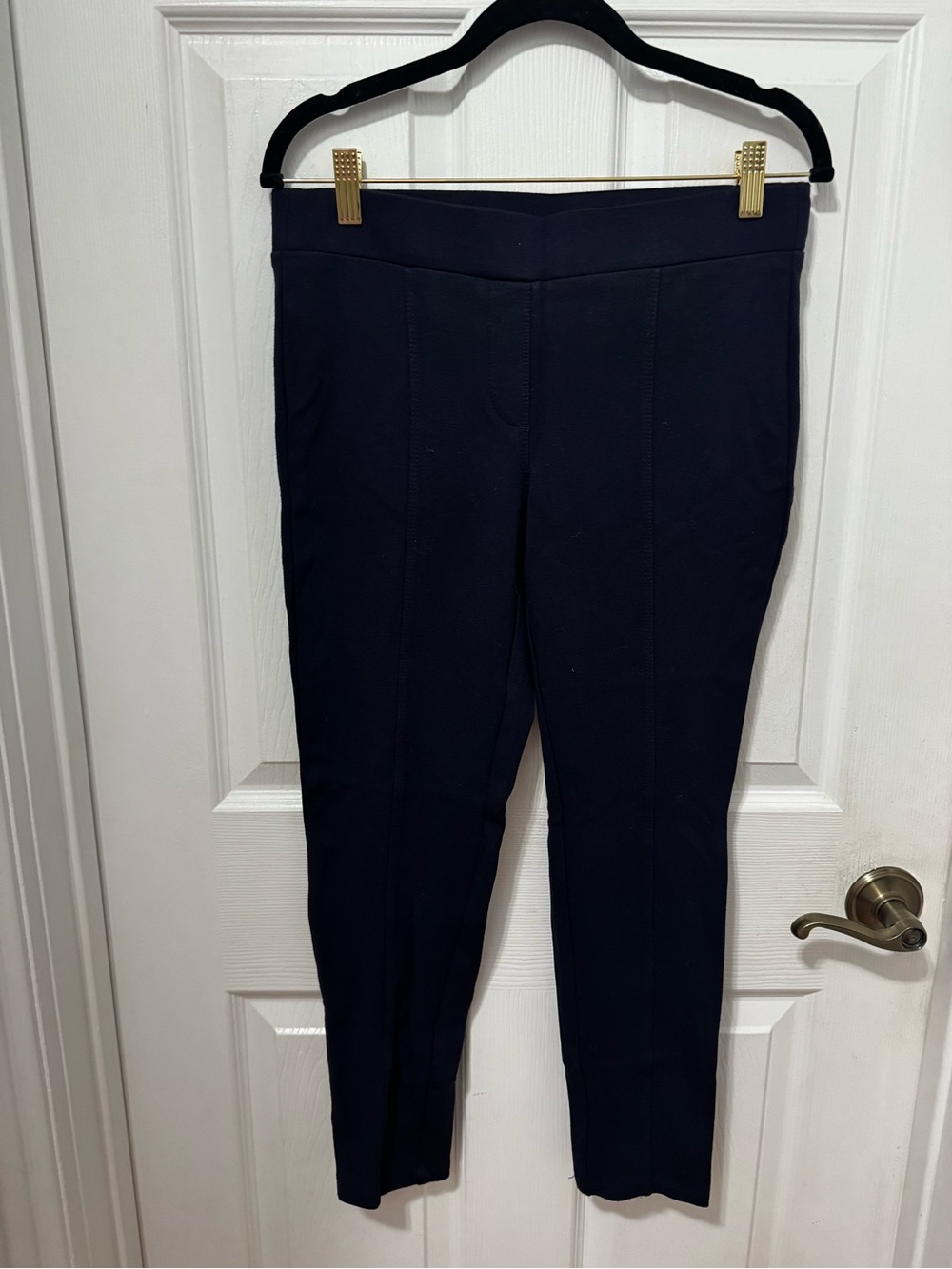 Style & Co. Navy Pull-On Slim Ankle Pants